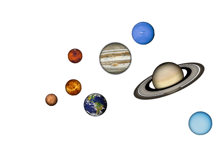 Además De Rocas, Están Formados Por Planetas Y Minerales - Planetas Do Sistema Solar Png Clipart (754x543), Png Download