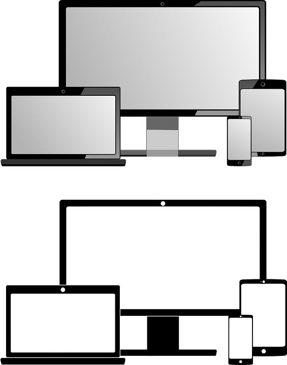 Computadora Cuaderno Tablet Móvil Celular - Devices Mockup Png Clipart (565x720), Png Download