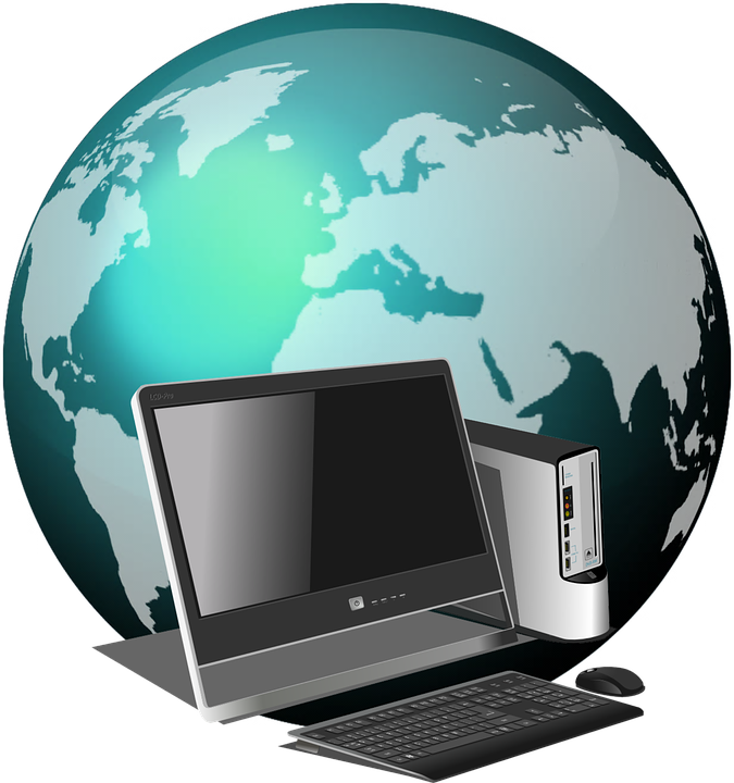 Comprar Ordenadores Renovados - Global Computer Business Clipart (675x720), Png Download
