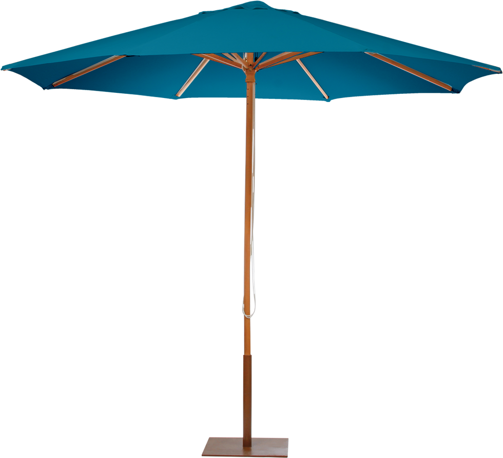 Ocean 9' Market Umbrella - Turquoise Patio Umbrella Clipart (980x980), Png Download