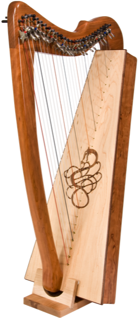 Rees' Morgan Meghan Harp - Wood Clipart (472x707), Png Download