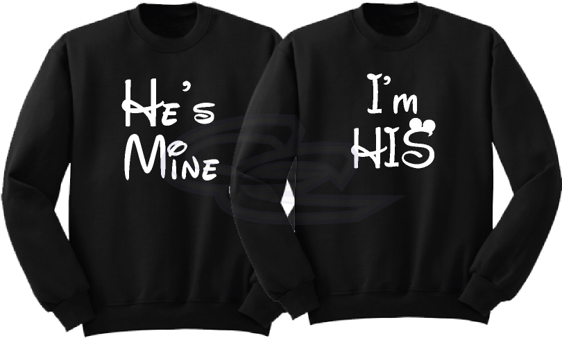 Lgbt Gay Matching Shirts I'm His He's Mine With Innitials - He's Mine I M His Clipart (812x697), Png Download