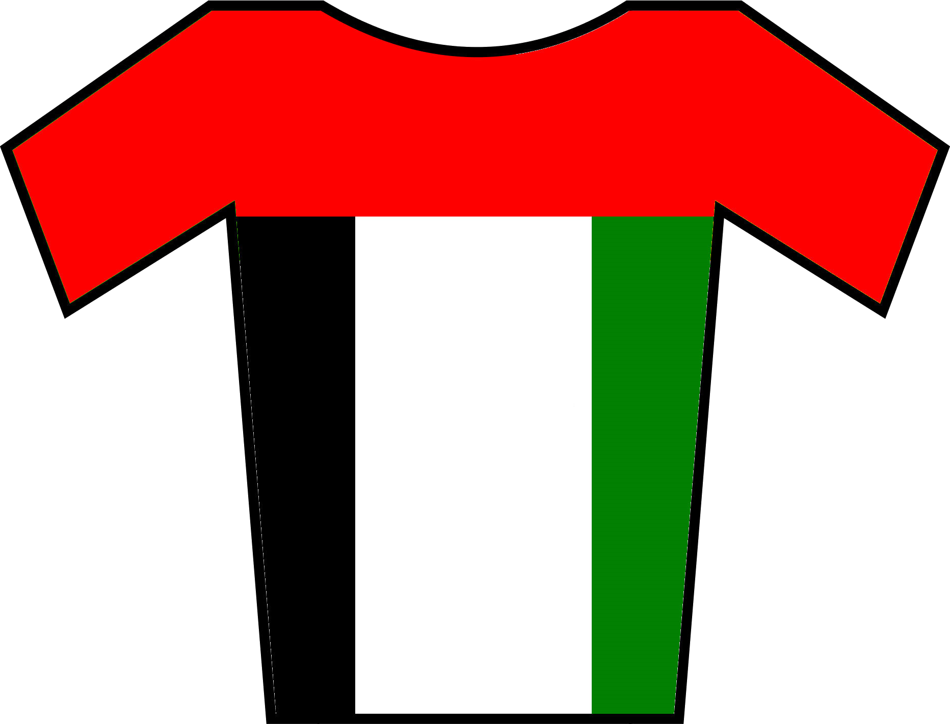Maillot Dubai - Cycling Jersey Clipart (1864x1421), Png Download
