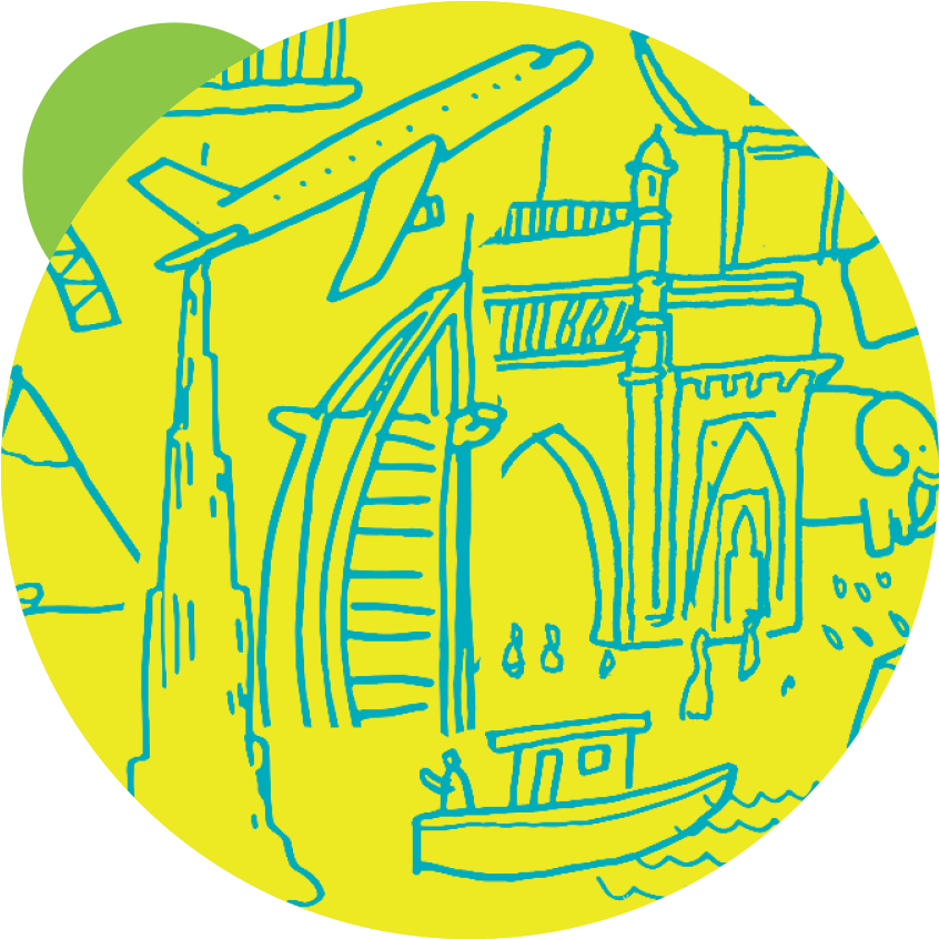 Dubai - Circle Clipart (1280x942), Png Download