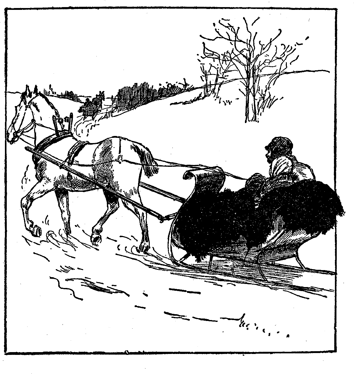 Digital Winter Scene Downloads - Cartoon Clipart (1200x1255), Png Download