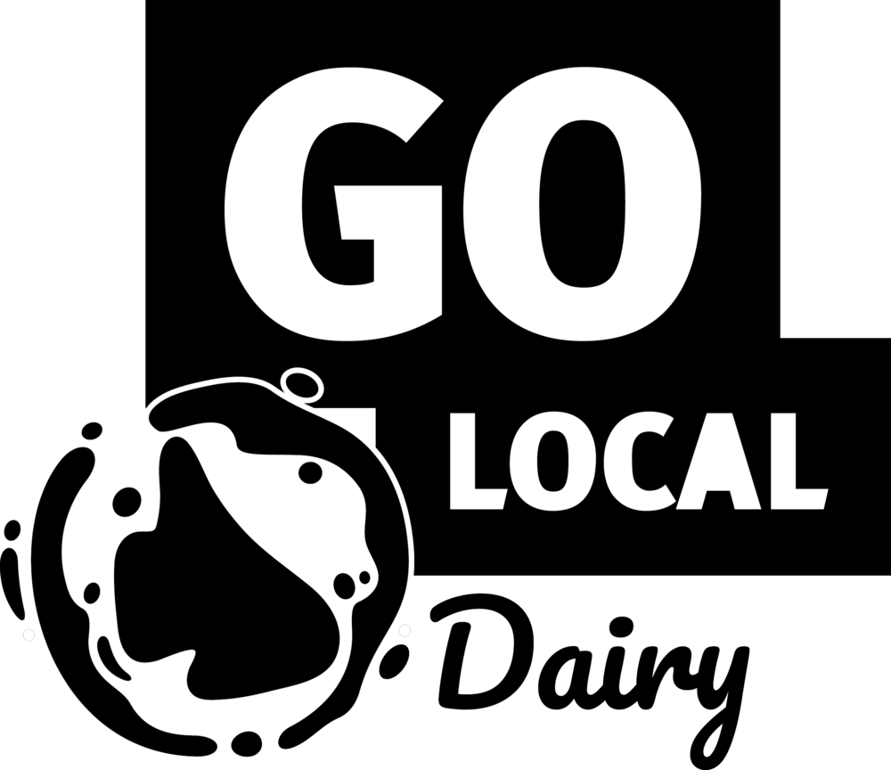 Go Local Dairy Black - Graphic Design Clipart (1000x864), Png Download