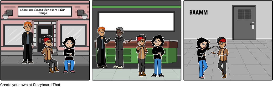 Near Miss Gun Smack - Cartoon Clipart (1164x385), Png Download