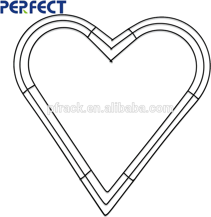 Marco De Guirnalda De Alambre De Corazón Hecho A Mano - Heart Clipart (768x768), Png Download
