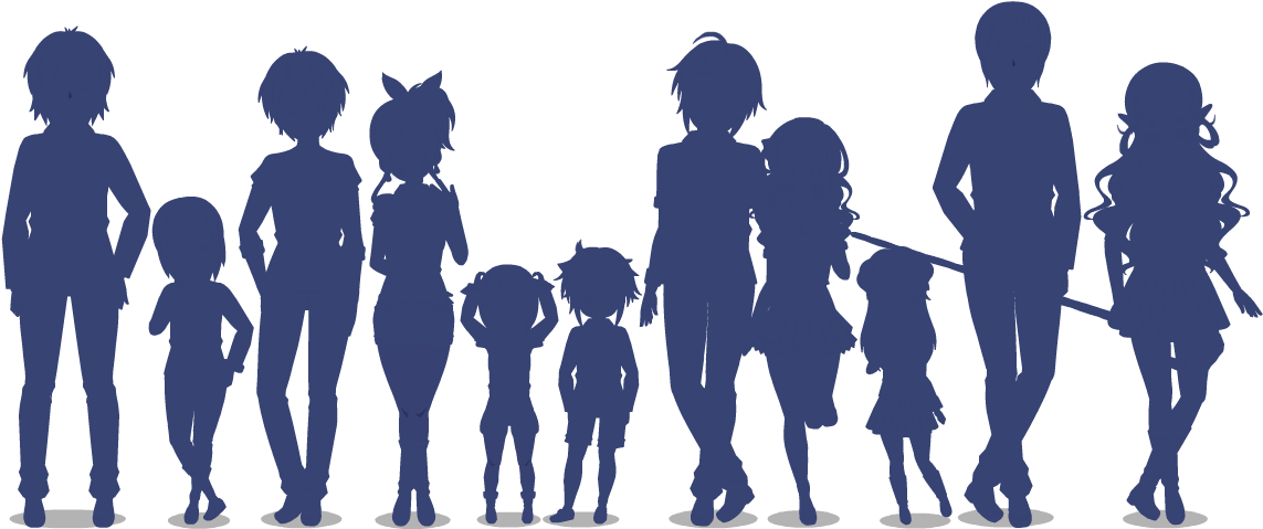 Shadow Family Png Clipart (1166x485), Png Download