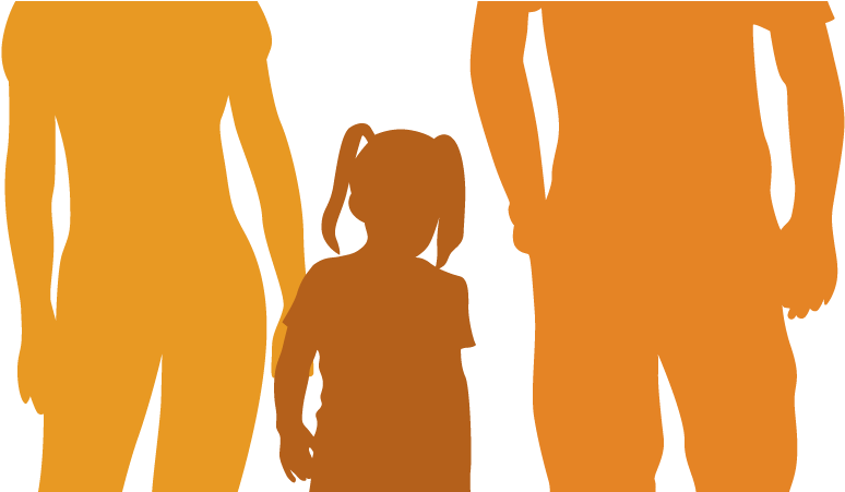 Mom 01 - Silhouette Clipart (1042x450), Png Download