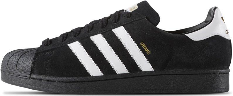 Sale -60% - Superstar Shoes Adidas Black Women Clipart (800x500), Png Download