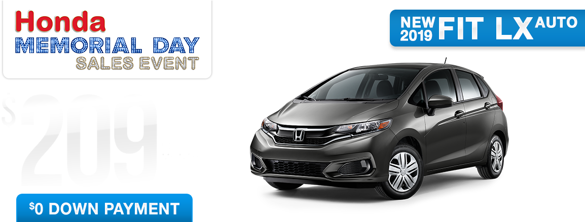 36 Month 36,000 Mile Lease - 2018 Honda Fit Front Clipart (1186x438), Png Download