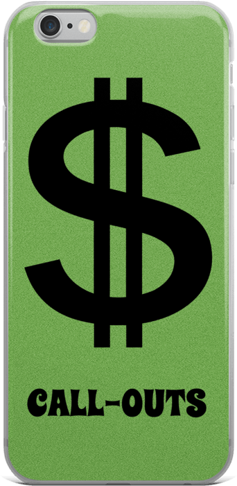 Money Call-outs Iphone Case - Smartphone Clipart (1000x1000), Png Download