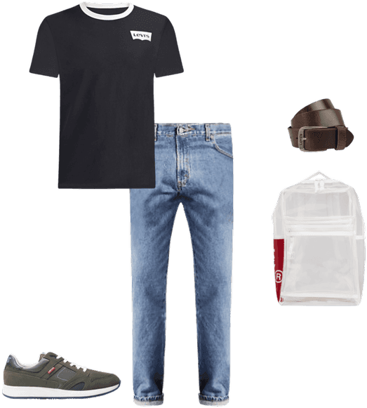 Levi's® Logo Ringer Tee Shirt - Sneakers Clipart (660x660), Png Download