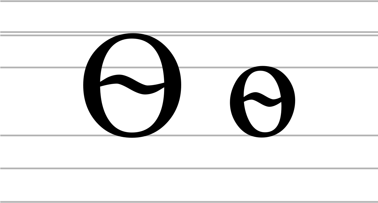 Cyrillic Letter Fita - Anatomie De La Lettre Clipart (1280x853), Png Download