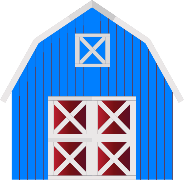 Red Barn Vector Clipart (600x587), Png Download