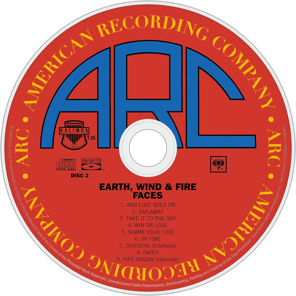 Earth, Wind & Fire Faces Cd Disc Image - Links Clipart (1000x1000), Png Download