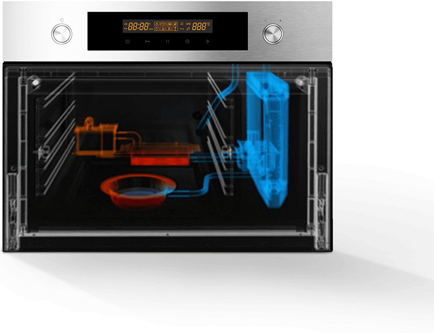 Innovative Dual Steam Generator Design That Uses Just - Oven Steam Generator Clipart (850x652), Png Download