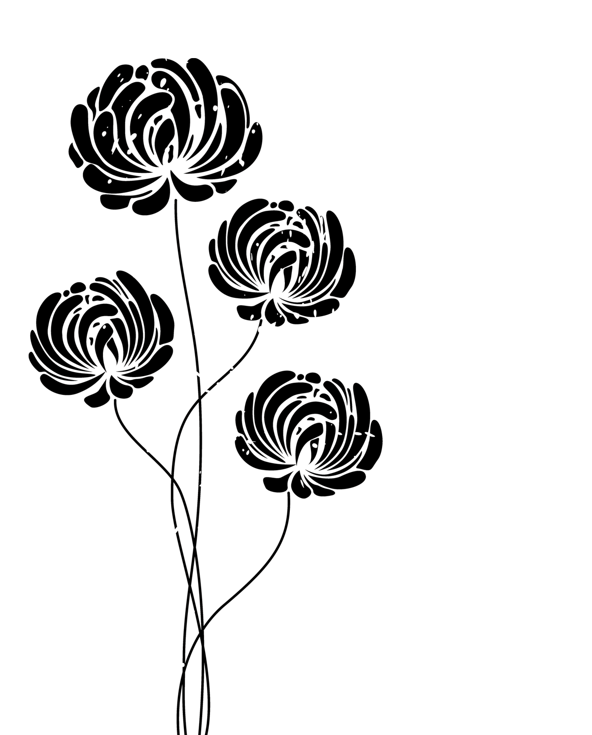 Card Base Cover - Persian Buttercup Clipart (1201x1493), Png Download