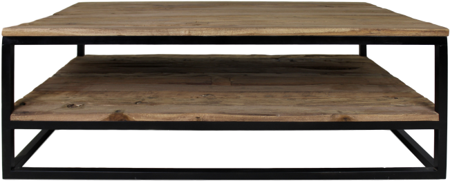 Coffee Table - Old Wood/iron - Coffee Table Clipart (854x397), Png Download