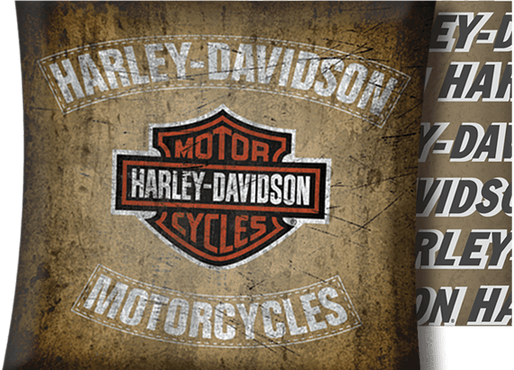 Harley Davidson Bar & Shield Indoor/outdoor Pillow - Harley Davidson Clipart (1280x720), Png Download