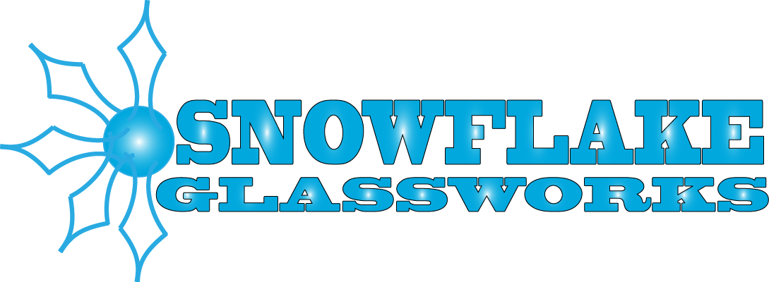 Business Logo Design For Snoflake Glassworks In United - Electric Blue Clipart (1089x400), Png Download