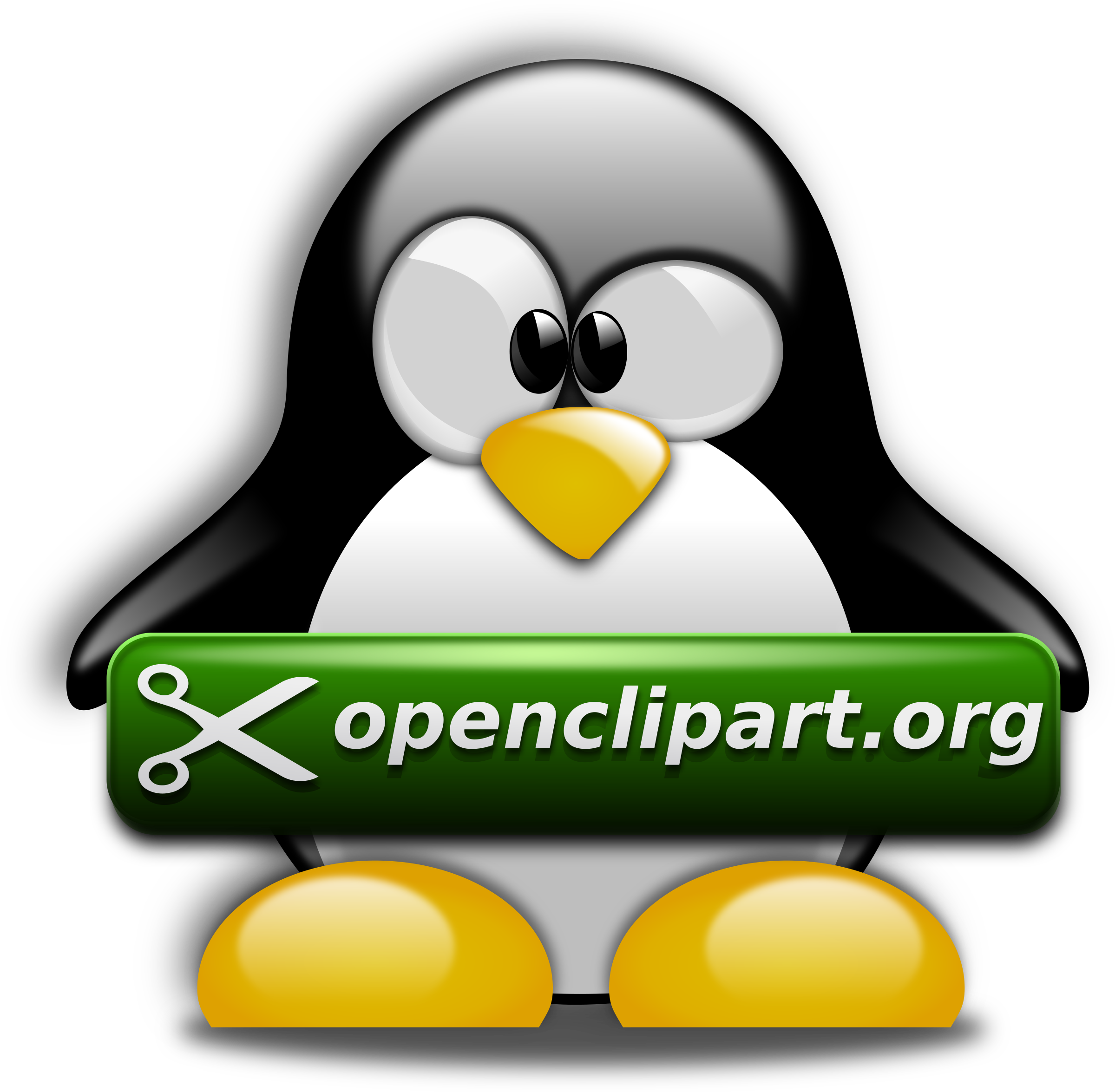 Clipart Shark Open Mouth - Penguin Swim Clipart - Png Download (2400x2351), Png Download