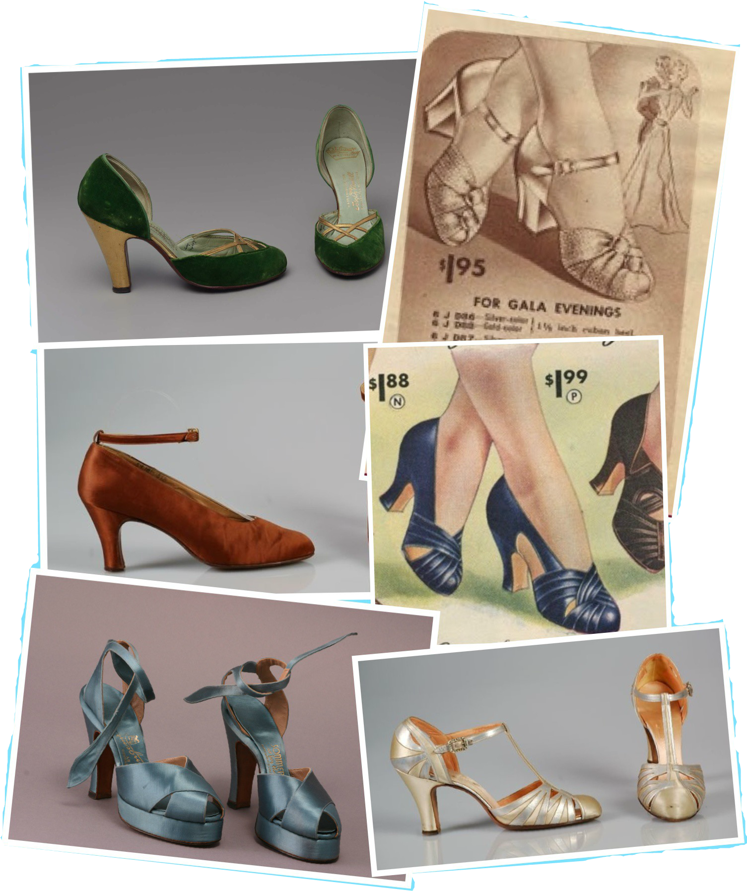 1940 Green And Gold Heels - Sandal Clipart (1536x2048), Png Download