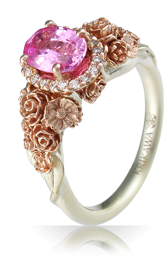 Flower Engagement Ring Lg - Pre-engagement Ring Clipart (600x900), Png Download