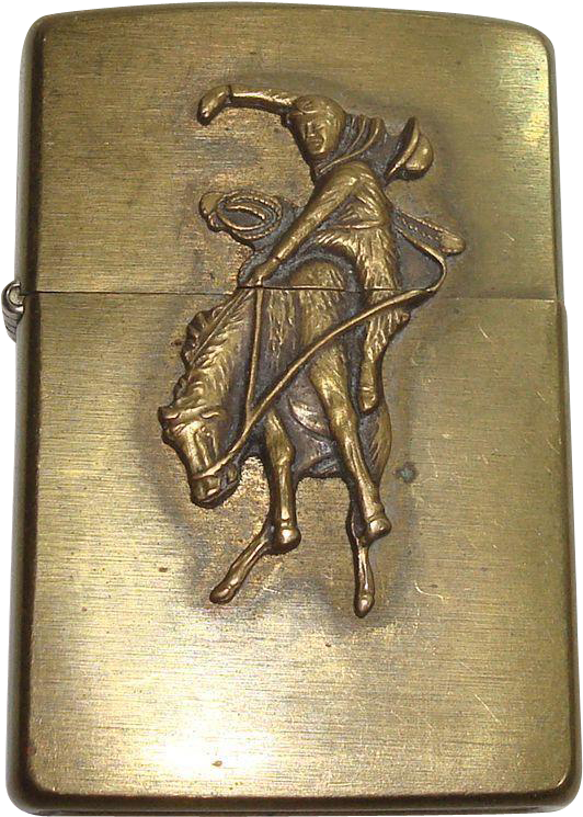 Zippo Marlboro Country Bucking Horse And Rider Lighter - Zippo Typ Marlboro Wild West Clipart (744x744), Png Download