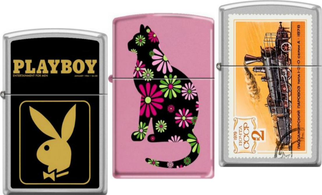 Custom Zippo Lighters - Play Boy Clipart (1106x668), Png Download