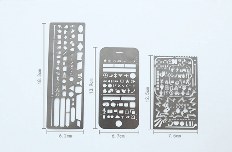 Ui And Web Designer Rulers 5 In 1 Set - Electronics Clipart (800x800), Png Download