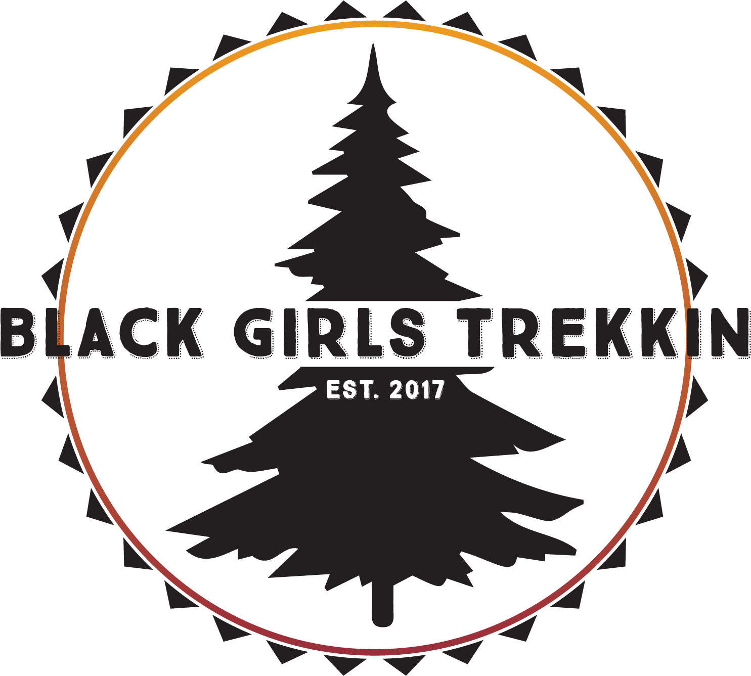 Black Girls Trekkin' - 26 January 2019 Logo Clipart (1801x1485), Png Download