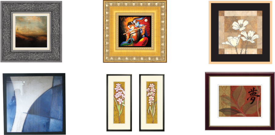 Framed Art - Painting Clipart (899x443), Png Download