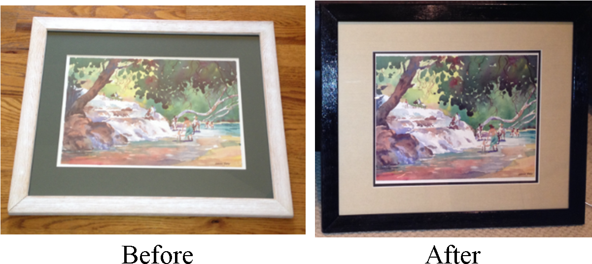 This Past Weekend, I Updated More Framed Art In My - Picture Frame Clipart (1200x592), Png Download
