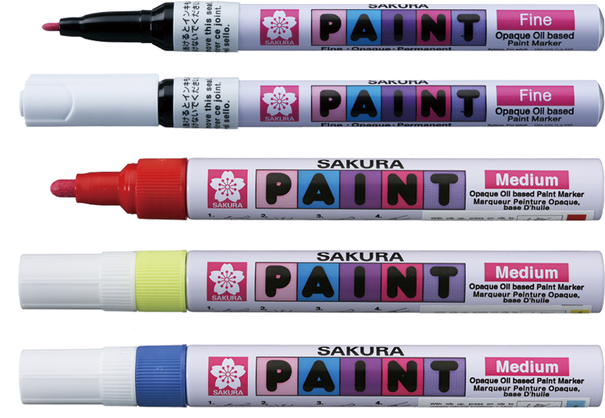 Sakura Paint Marker Red Clipart (890x700), Png Download
