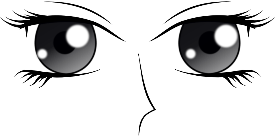 Anime Eyes Female Png - Desenho Olho De Anime Clipart (960x480), Png Download