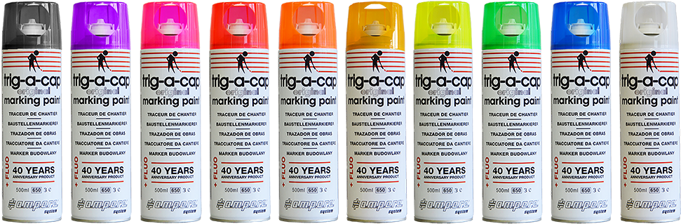 Fluo Marking Paint To Public Works - Bottle Clipart (1000x319), Png Download