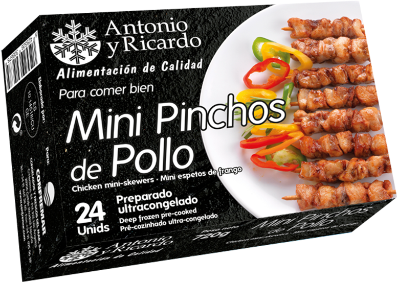 Mini Pinchos De Pollo - Antonio Ricardo Clipart (800x800), Png Download