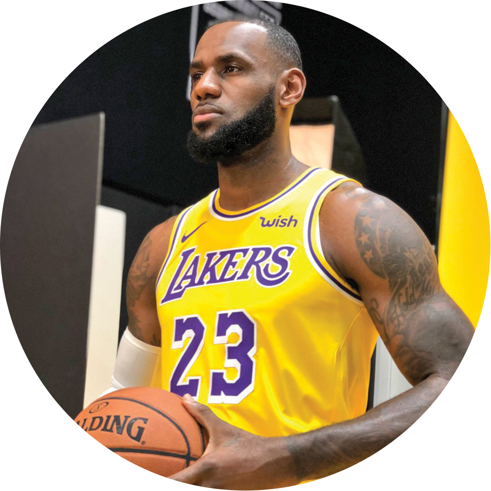 Lebron James - Lakers Media Day 2018 Clipart (1000x1000), Png Download