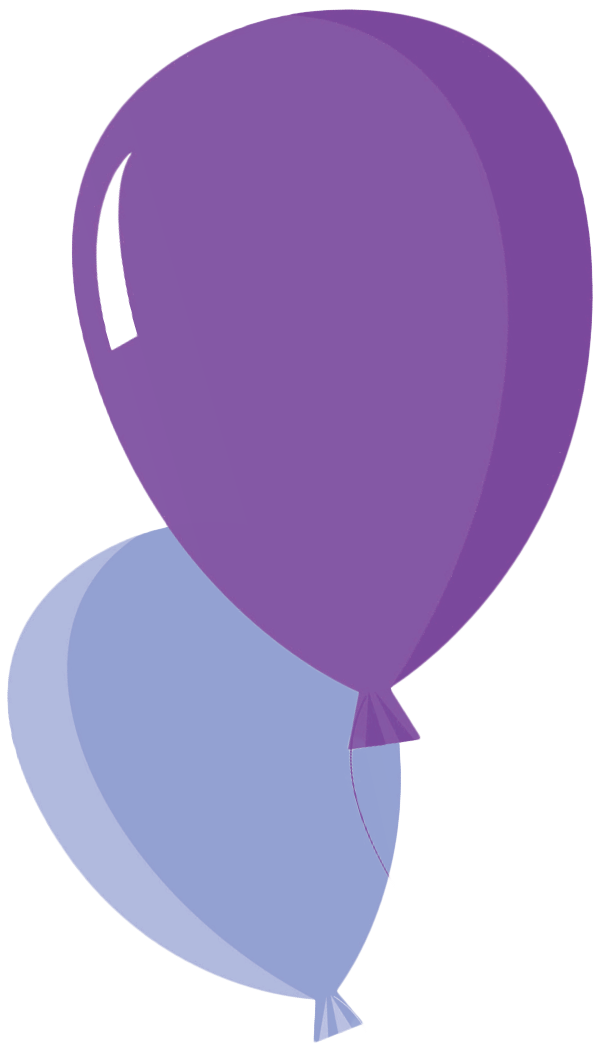 Purple - Css Balloon Clipart (600x1050), Png Download