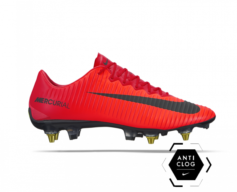 Nike Mercurial Vapor Anti Clog - Nike Mercurial Vapor Xi Rot Clipart (800x800), Png Download