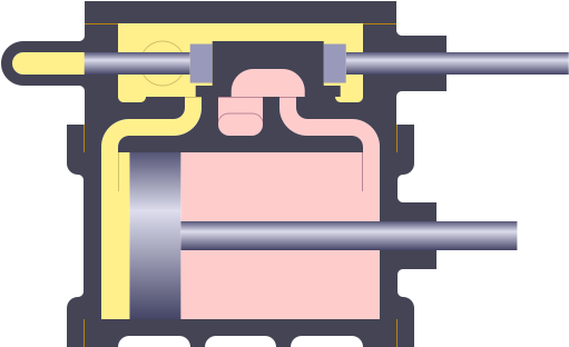 Steam Engine Slide-valve Cylinder Animation - Steam Engine Valve Animation Clipart (750x450), Png Download