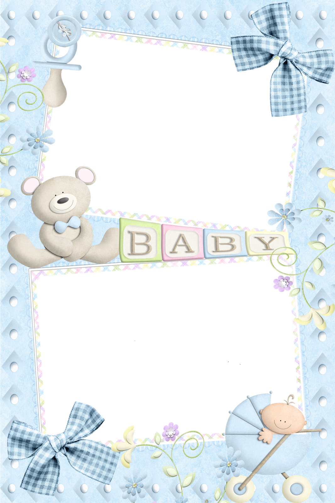 Photo Layers, Frame Template, Baby Boy Photos, Borders - Baby Frames For Photoshop Clipart (1066x1600), Png Download