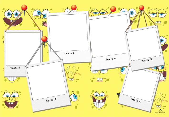 Plantilla Child 1 - Caras De Bob Esponja Clipart (709x490), Png Download