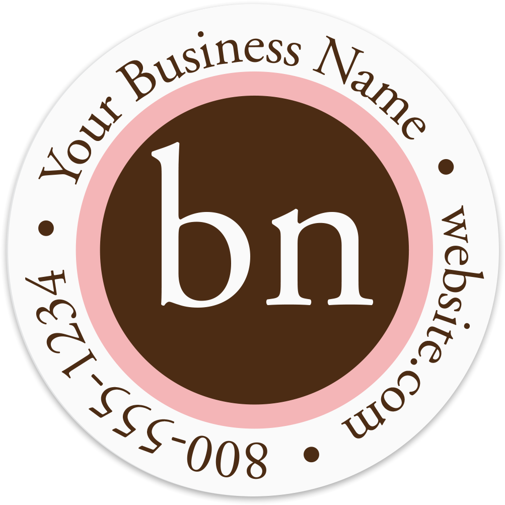 Picture Of Trendy Initials Sticker - Circle Clipart (1200x1200), Png Download