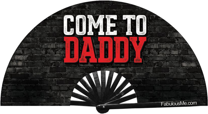 Come To Daddy Bamboo Circuit Party Uv Glow Fan By Fabulous - Beanie Clipart (1024x1024), Png Download