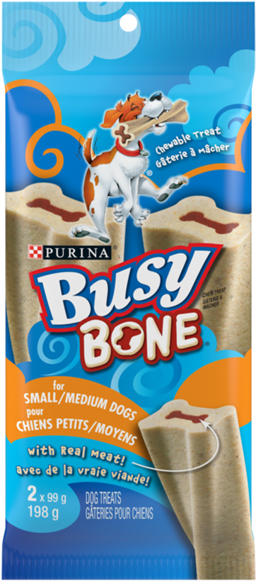 Busy Bone Dogs Small Medium - Snack Clipart (800x1000), Png Download