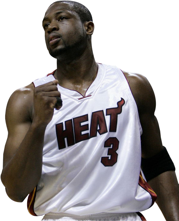 Dwyane Wade - Miami Heat Clipart (658x768), Png Download