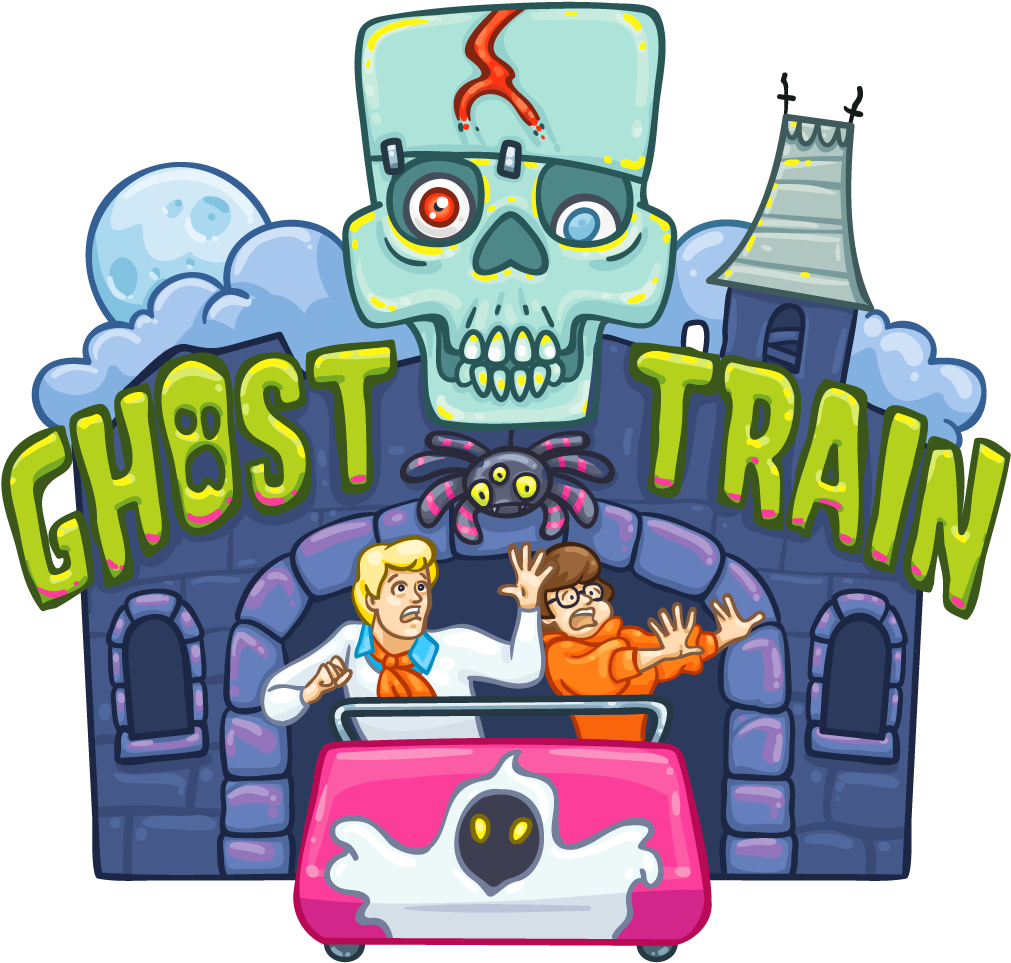 Free Clipground - Ghost Traın Clipart - Png Download (1024x1024), Png Download
